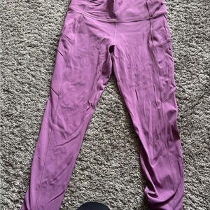 Size 8 Lululemon Athletica Vintage Grape Fast & Free Leggings